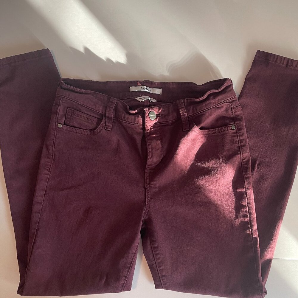 Sam Edelman women's burgundy jeans sz 28 90's goth retro party